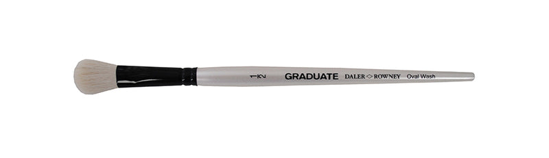DALER-ROWNEY Graduate Brush White Goat Oval Wash 1/2 "