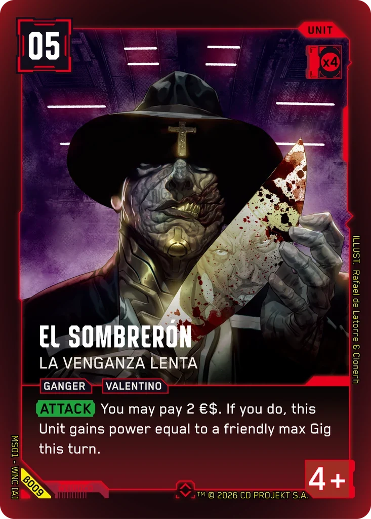 El Sombrerón: La Venganza Lenta — Welcome to Night City — Beta / β009 / Rare