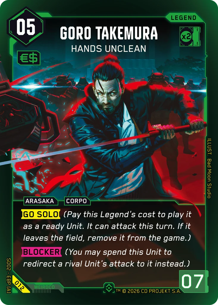 Goro Takemura: Hands Unclean — Embracing Power — Retail Starter Deck — card 012