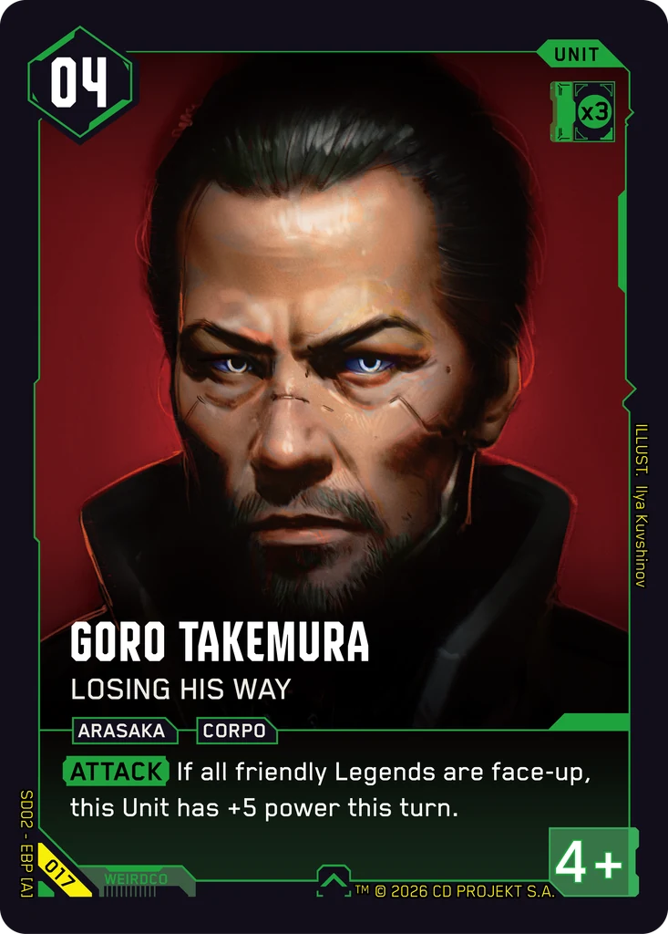 Goro Takemura: Losing His Way — Embracing Power — Retail Starter Deck — card 017