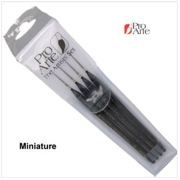 Pro Arte W12 Set 4 Miniature Brush Wallet