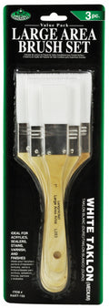Royal & Langnickel 3Pc White Taklon Brush Set Rart-150