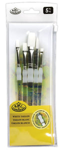 Royal Soft Grip White Taklon Variety Set Sg315