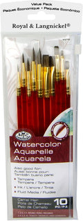 Royal Camel Hair Brush Set Of 10