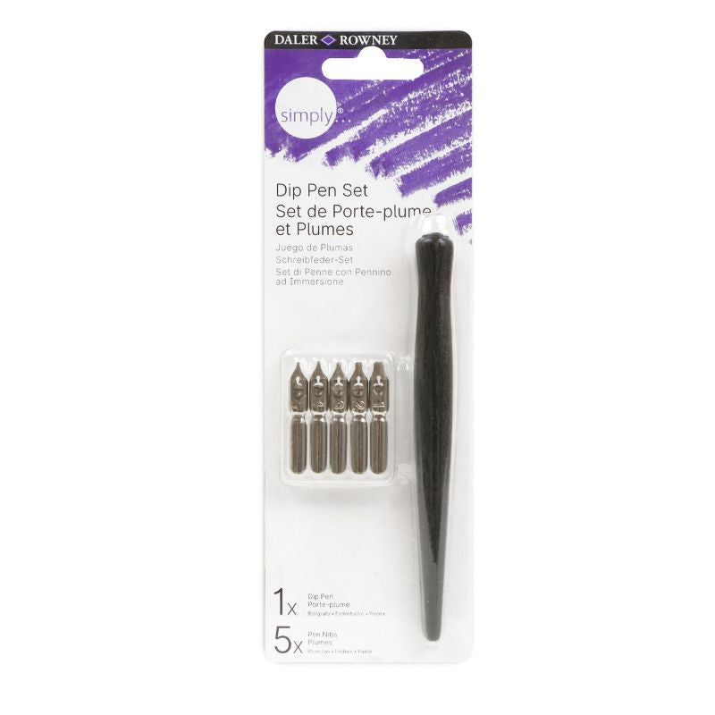 DALER-ROWNEY Simply Calligraphy Dip Pen 6Pcs Set
