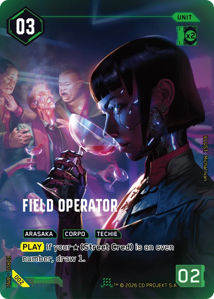 Field Operator — Edgerunner Open S 1 / 002 / Nova Rare