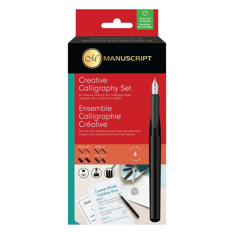 Manuscript 4 Nib Set Creative Calligraphy (Shadow) Mc1106