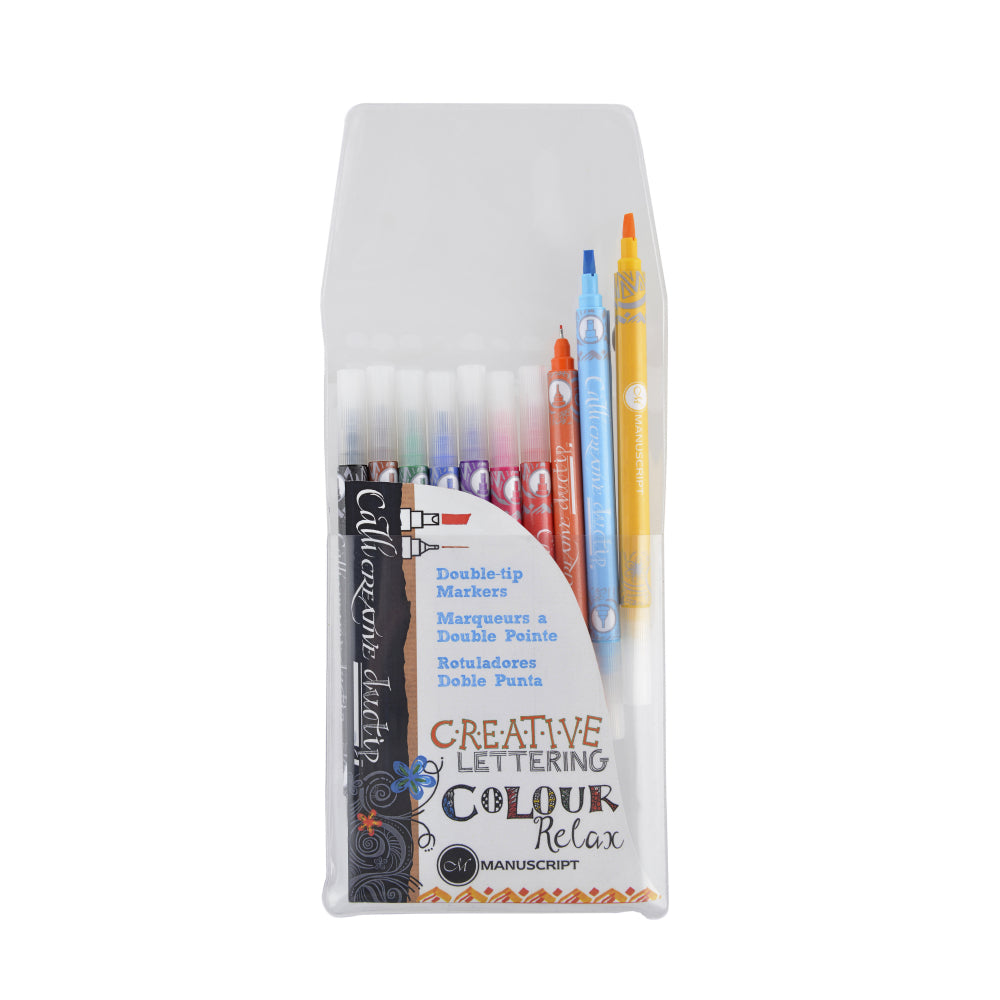 Callicreative 10 Duotip Pen Assorted Wallet Manuscript