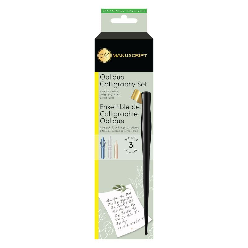 Manuscript Modern Calligraphy Oblique Set- Black Mdp4021
