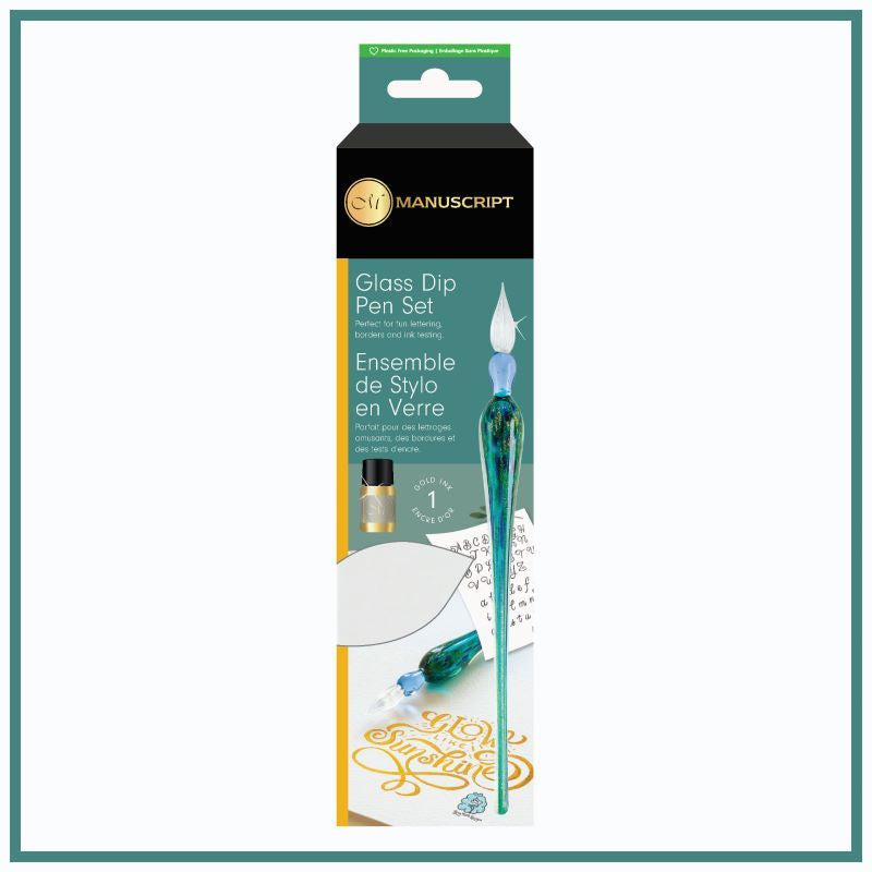 Manuscript Glass Dip Pen Set Mdp430Gre