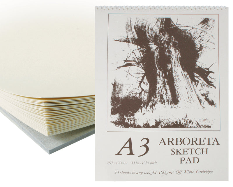 Arboreta Spiral Sketch Pad A3 (Off - White)
