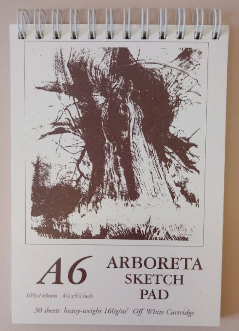 Arboreta Spiral Sketch Pad A6 (Off - White)