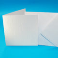 Craft Uk 6 X 6 White Hammered Cards/Envelopes 50 Pack W101