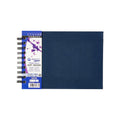 DALER-ROWNEY Aquafine Wc Linen Wb Artbook A5 Landscape Navy Blue 300G 20Sh