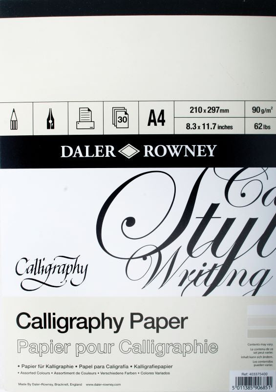 DALER-ROWNEY Calligraphy Pad A4 90G 30Sh
