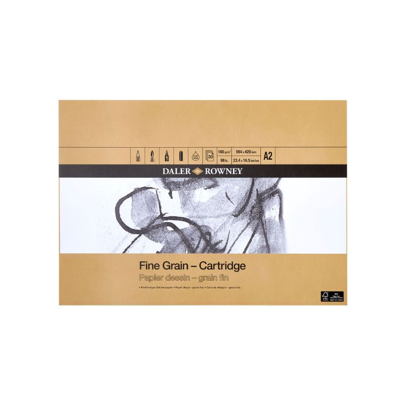 DALER-ROWNEY Fine Grain Cartridge Pad A2 160G 30Sh