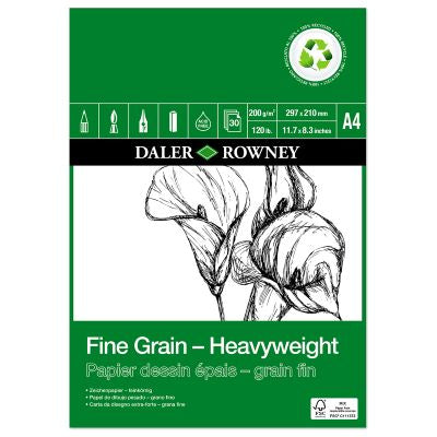 DALER-ROWNEY Fine Grain Eco Heavyweight Pad A4 200G 30Sh