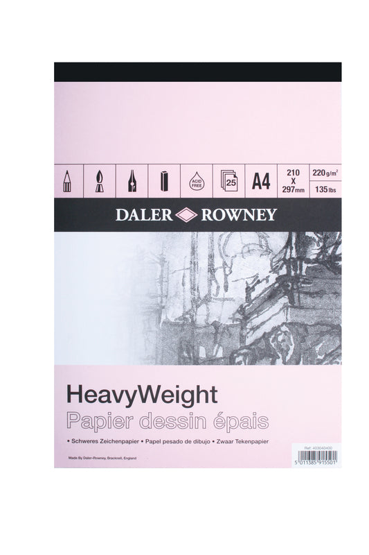 DALER-ROWNEY Smooth Heavyweight Pad A3 220G 25Sh