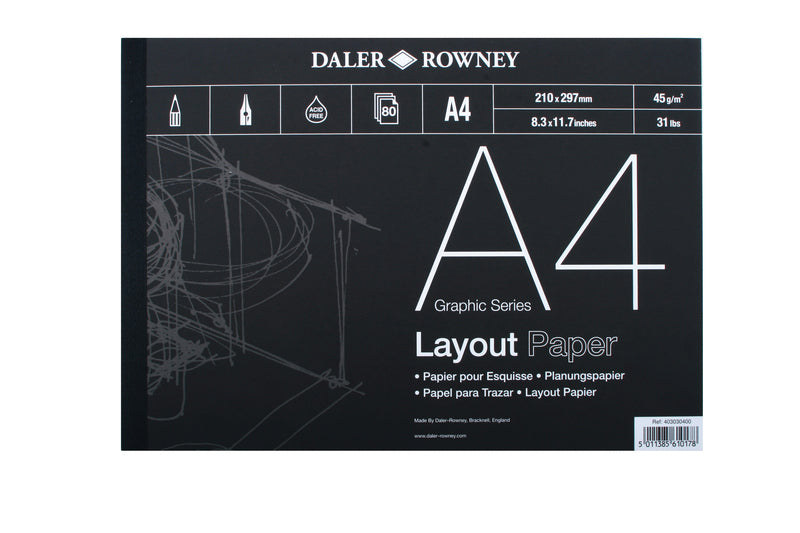 DALER-ROWNEY Graphic Series Layout Pad A2 45G 80Sh