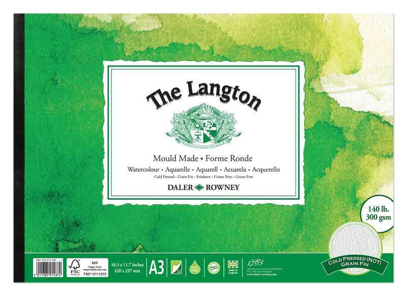 DALER-ROWNEY Langton Wc Cold Pressed Pad A3 300G 12Sh