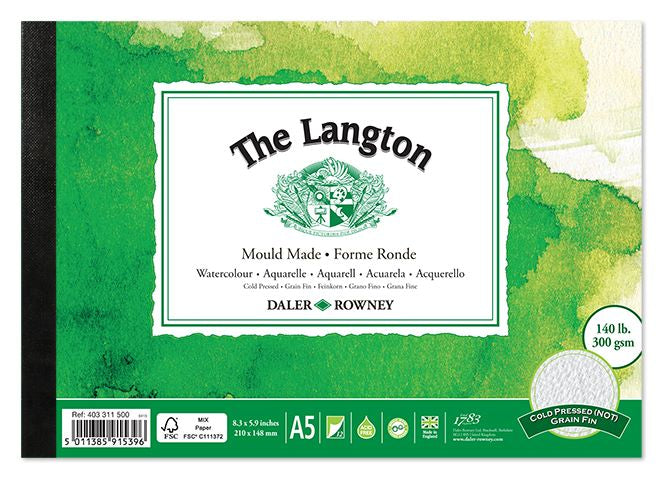DALER-ROWNEY Langton Wc Cold Pressed Pad A5 300G 12Sh