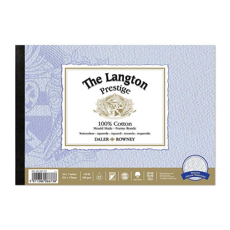 DALER-ROWNEY Langton Prestige Wc Rough Pad 10X7" 300G 12Sh