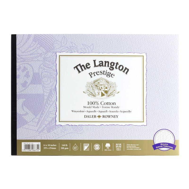 DALER-ROWNEY Langton Prestige Wc Rough Pad 14X10" 300G 12Sh