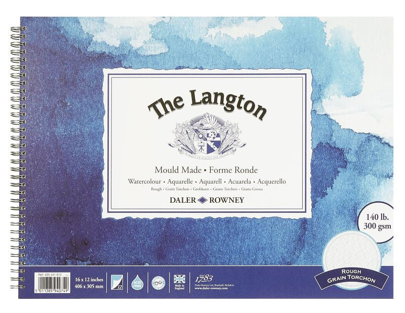 DALER-ROWNEY Langton Wc Rough Spiral 16X12" 300G 12Sh