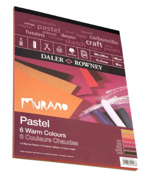 DALER-ROWNEY Murano Pastel Pad Warm Colours - 12" X 9" 438033209
