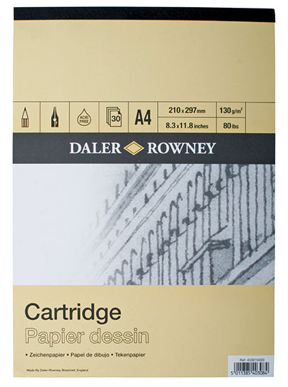 DALER-ROWNEY Smooth Cartridge Pad A4 130G 30Sh