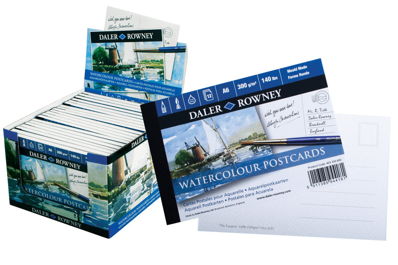 DALER-ROWNEY Langton Wc Cold Pressed Postcard Pad A6 300G 12Sh In Ctu