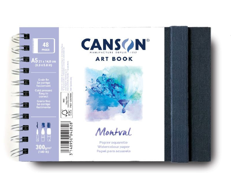CANSON Art Book Wb Montval Landscape A5 300G 24Sh