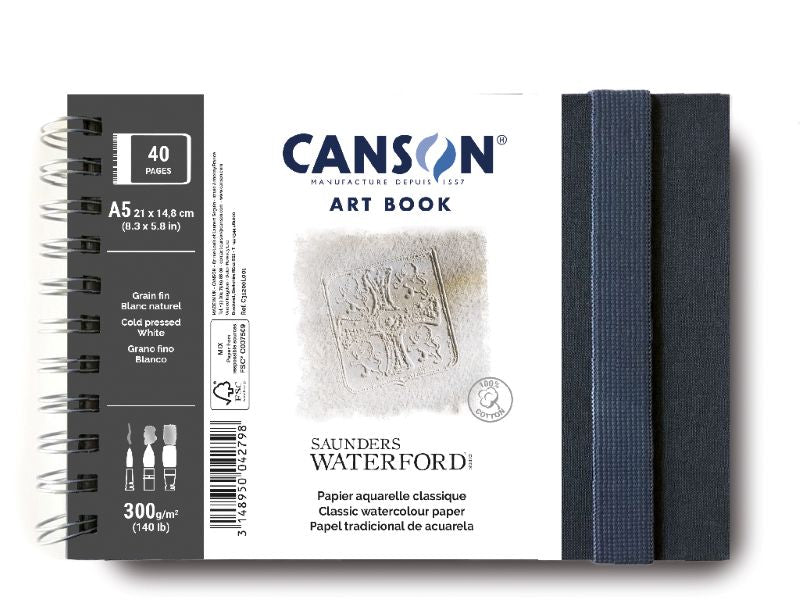CANSON Art Book Wb Saunders Waterford Landscape A5 300G 20Sh
