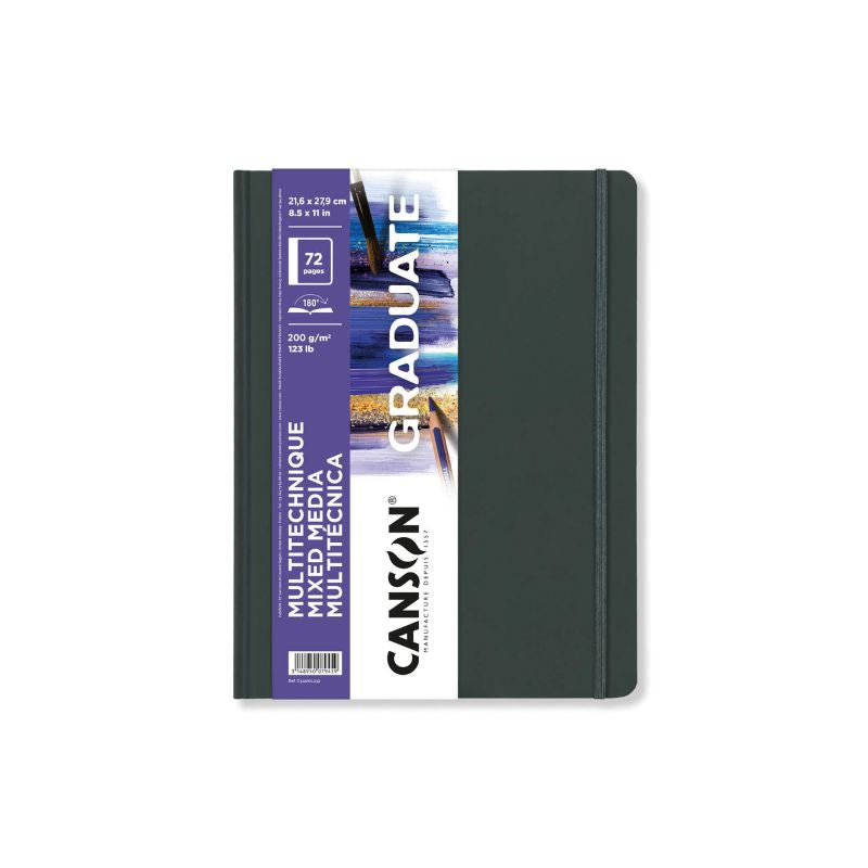 CANSON Graduate Hb Book Mixed Media White Portrait 36Sh 200G 21.6X27.9