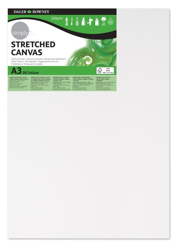 DALER-ROWNEY Simply Canvas - A3 29.7X42 cm
