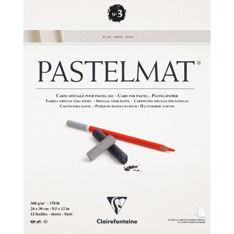 Clairefontaine No 3 Pastelmat Pad 24X30 cm 12Sh 360G 96028C