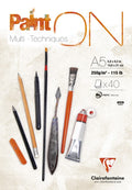 Clairefontaine Paint On White Pad A5 250 gsm 40Sh 96538C