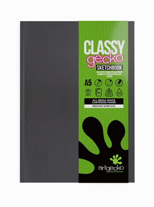 A5 Casebound Classy Hardback Gecko Sketchbook Gec702