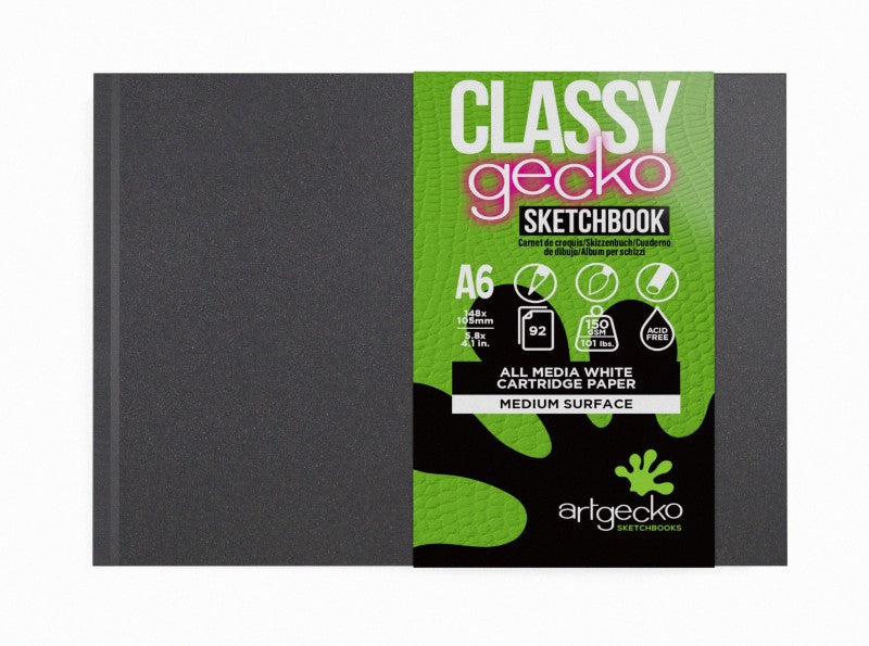 A6 Landscape Casebound Classy Hardback Sketchbook Gec701