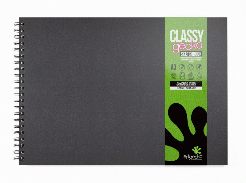 A3 Landscape Spiral Classy Hardback Sketchbook Gec105