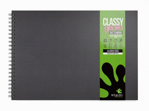 A3 Landscape Spiral Classy Hardback Sketchbook Gec105