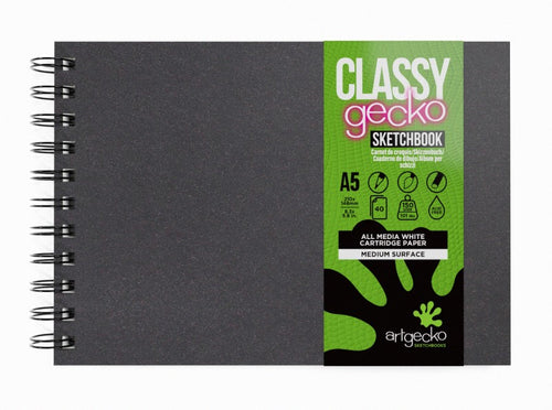 A5 Landscape Spiral Classy Hardback Sketchbook Gec101