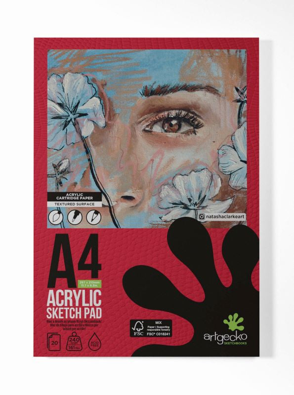 Artgecko A4 Pro Acrylic Sketchpad Portrait Gec005