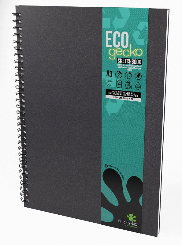 Artgecko A3 Portrait Eco Sketchbook 100% Recycled