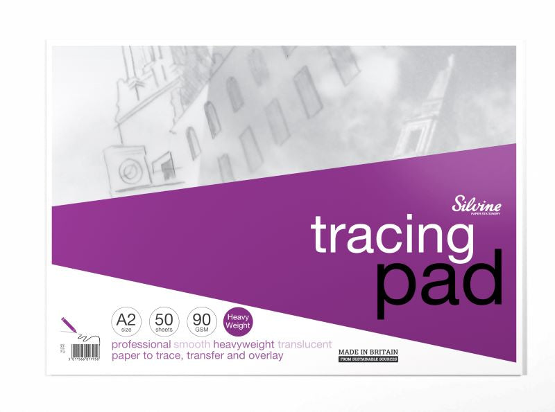 Silvine A2 Tracing Pad 90 gsm A2Tpr