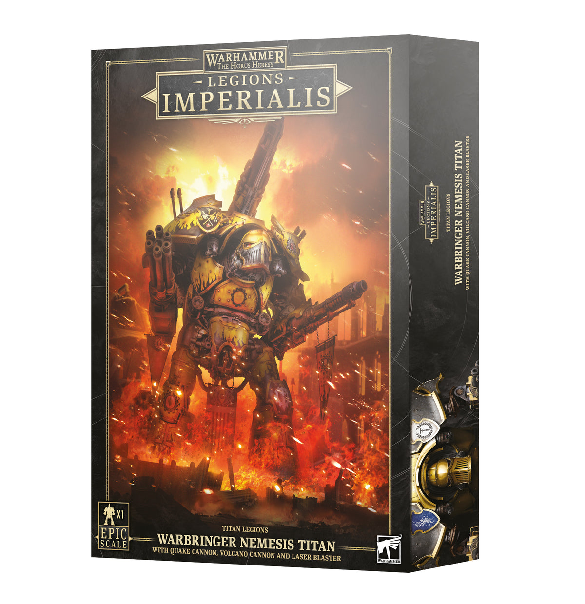 Legions Imperialis: Warbringer Nemesis Titan with Quake Cannon, Volcano Cannon, and Laser Blaster — product image
