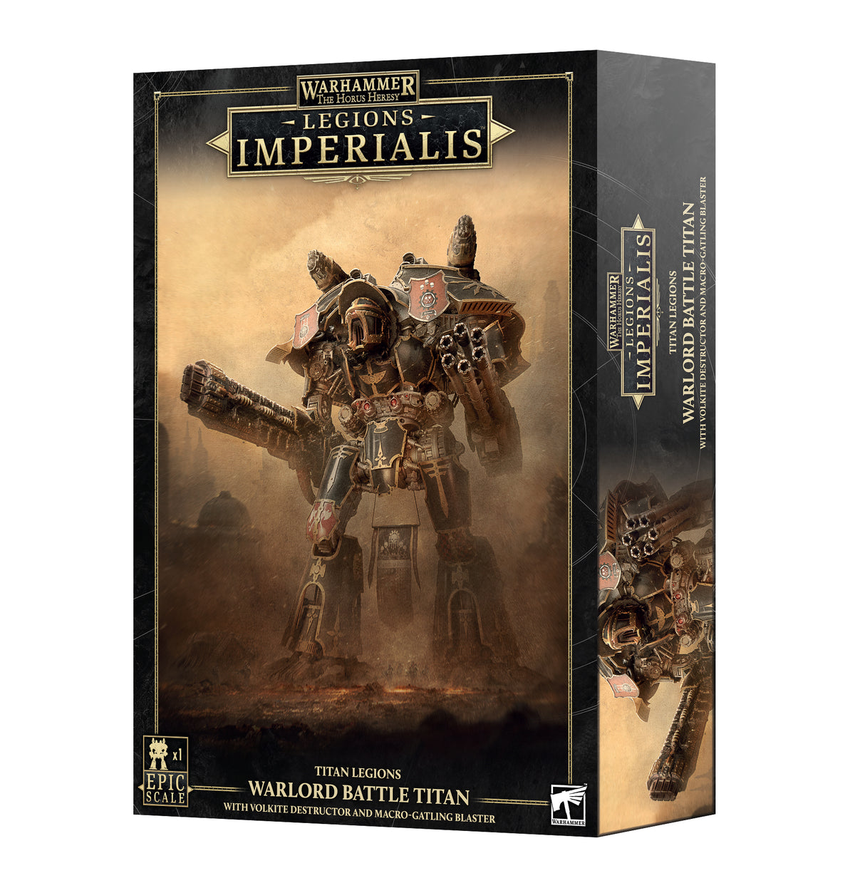 Legions Imperialis: Warlord Titan with Volkite Destructor and Macro-Gatling Blaster — official Games Workshop product image