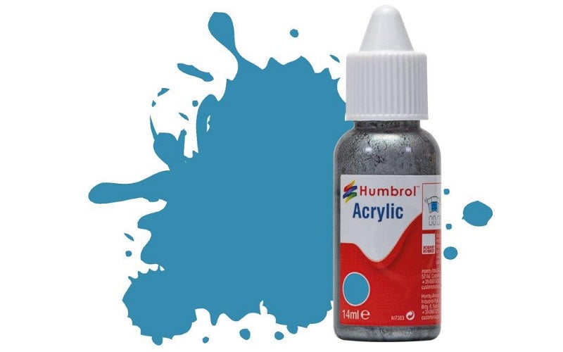 Humbrol Acrylic 48 Med. Blue Gloss 14 ml Dropper
