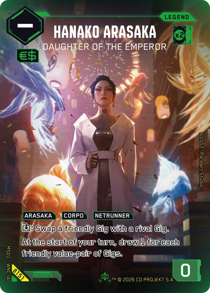 Hanako Arasaka: Daughter of the Emperor — Welcome to Night City — Beta / β151 / Iconic Legend