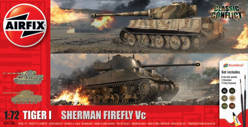 Airfix A50186 Classic Conflict Tiger 1 Vs Sherman Firefly